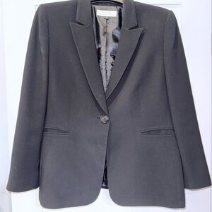 Tahari ASL Women's Black Single-Button Tailored Blazer